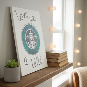 ADPi Sorority Little Violet Canvas and Wall Art Starbucks-Inspired Decor